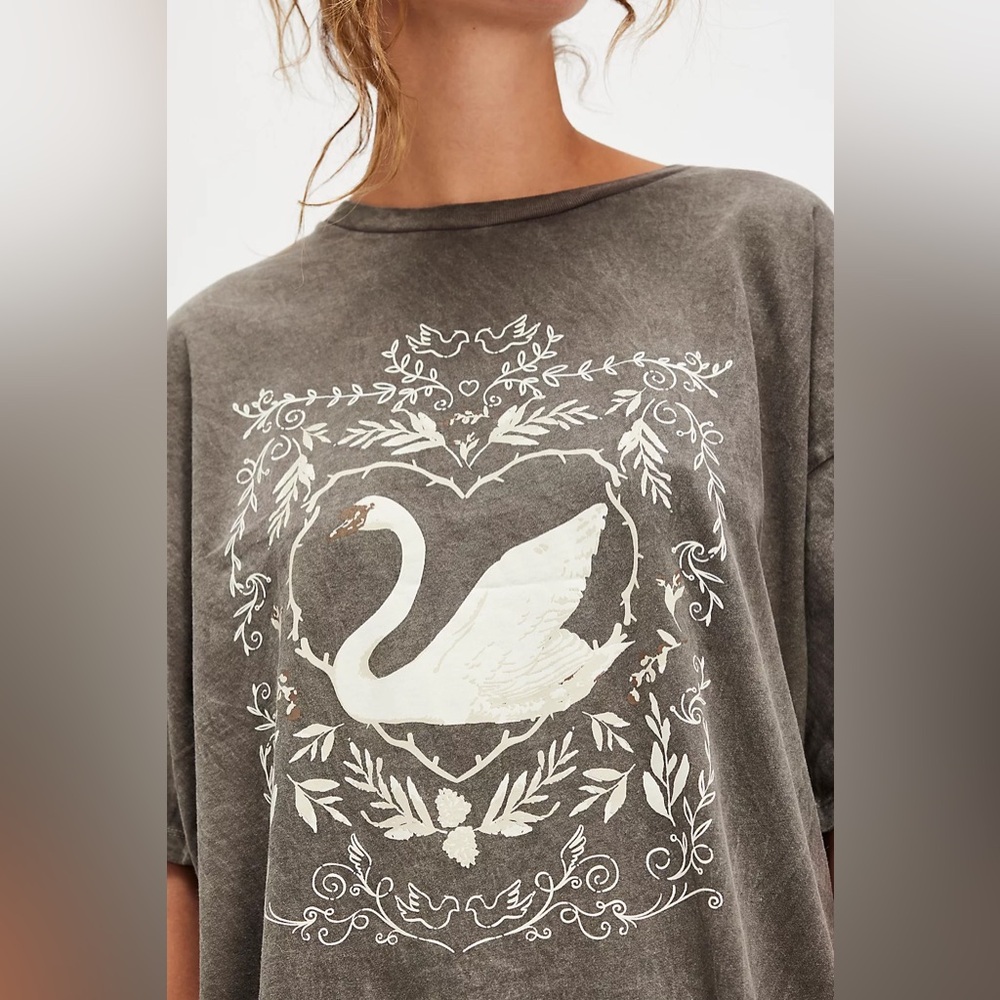 Free People x Promesa Swan Tee XS